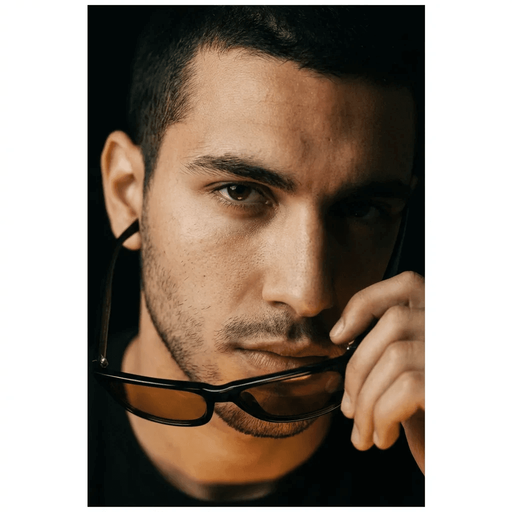 Female model portrait with natural styling