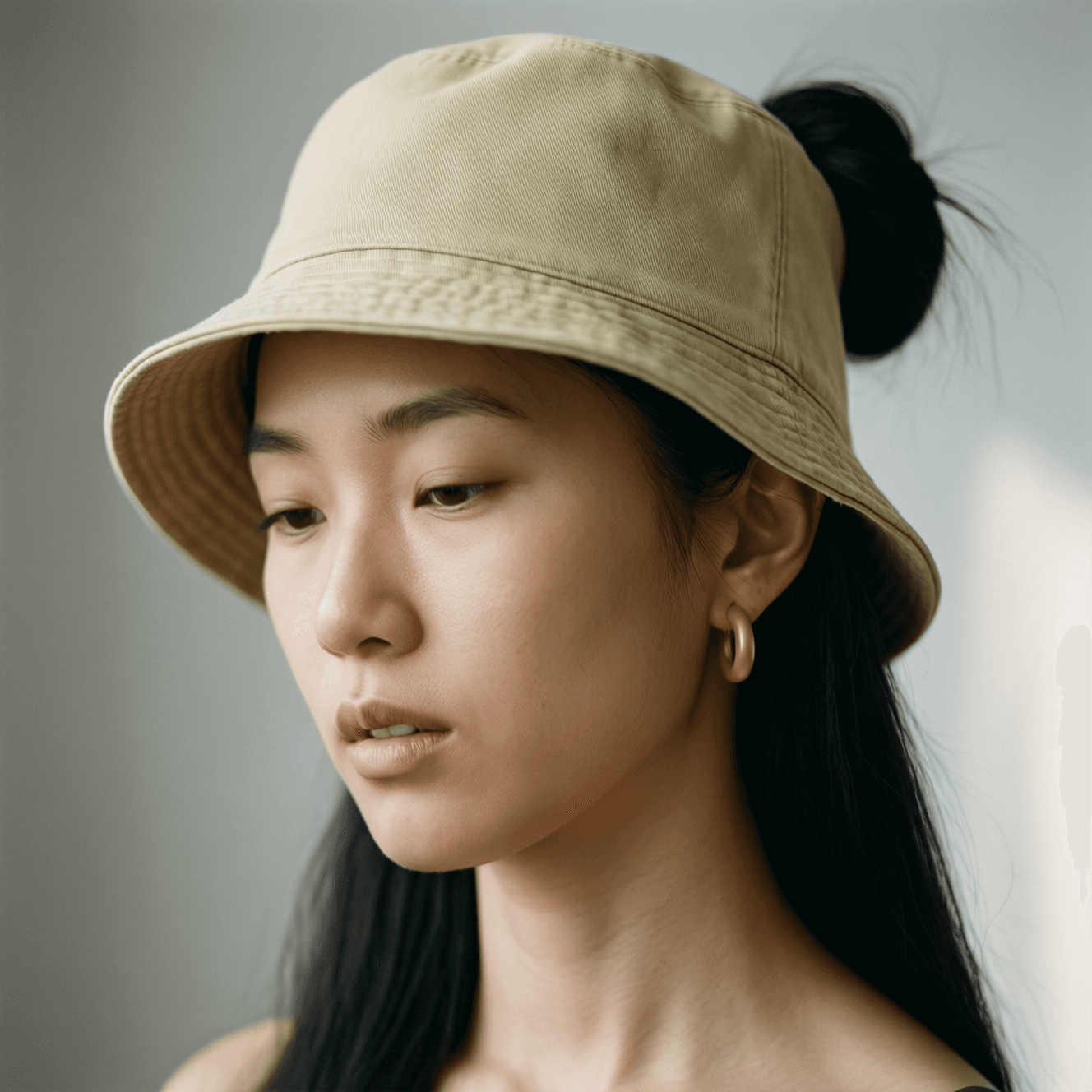 Generated model portrait in studio light